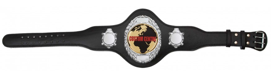 CUSTOM CHAMPIONSHIP BELT PLT286/S/CUSTOM - AVAILABLE IN 4 COLOURS